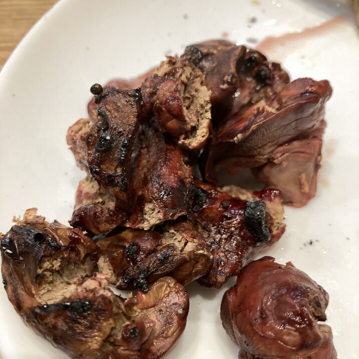 とりレバーを魚焼きグリルで焼き鳥!